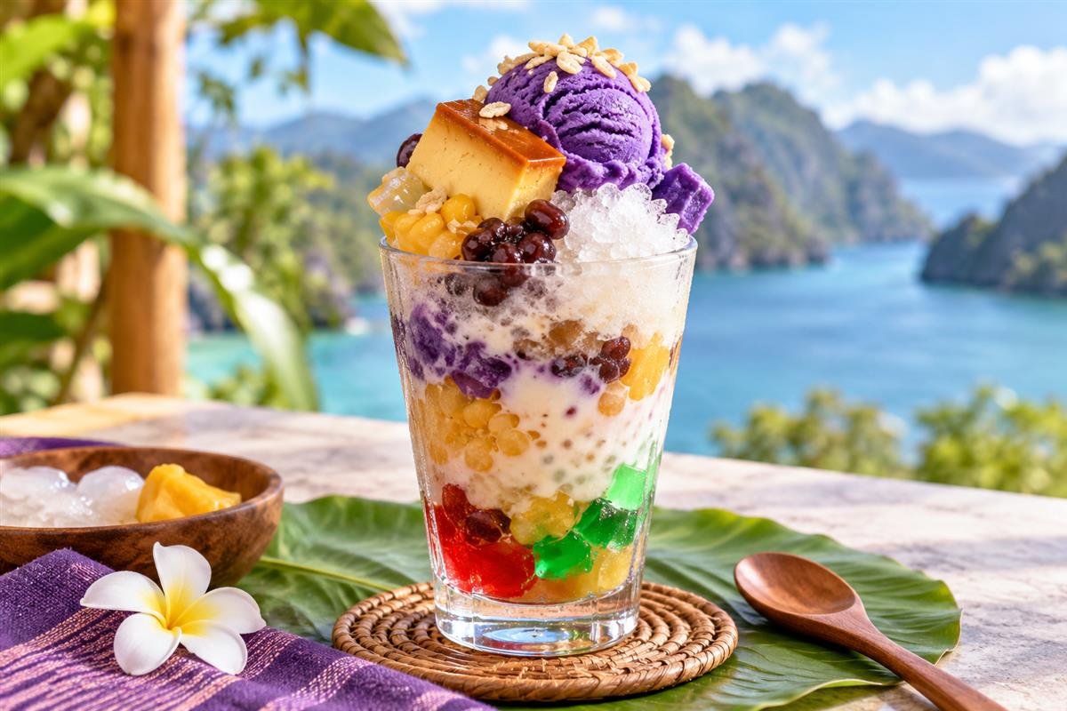 Halo-halo — iliustracija