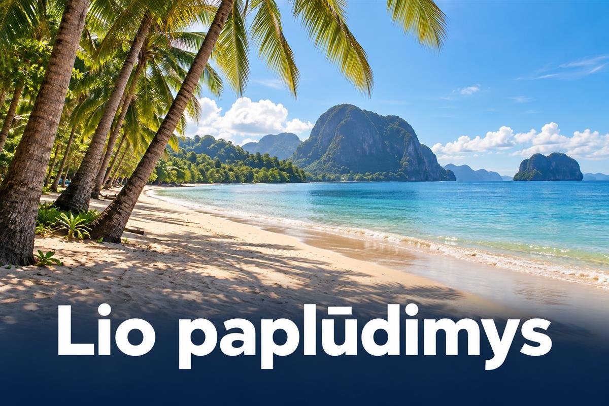 Lio paplūdimys — iliustracija