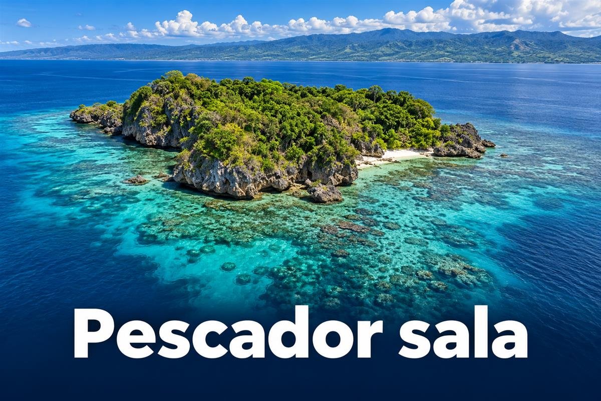 Pescador sala — iliustracija